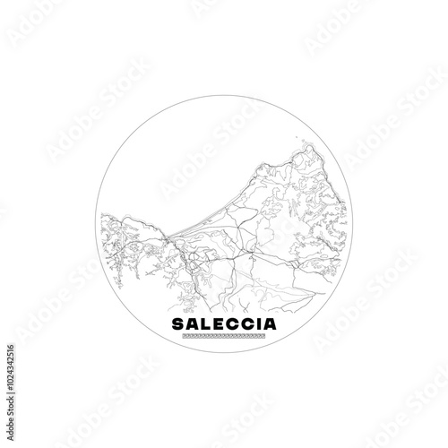 vector map of the city of Saleccia
