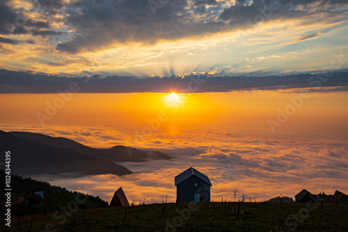 A house above the clouds