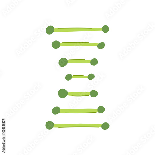 nucleotides dna spiral cartoon. replication chromosomes, sequence mutation, transcription translation nucleotides dna spiral sign. isolated symbol vector illustration
