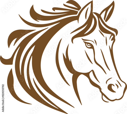 Equestrian Horse racing logo. Horse rider sports, jumping in barrier, silhouette