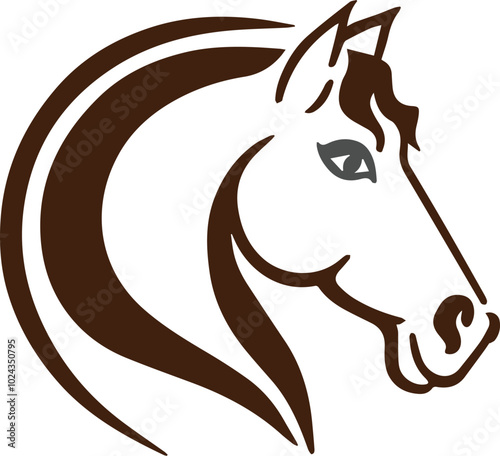 Equestrian Horse racing logo. Horse rider sports, jumping in barrier, silhouette