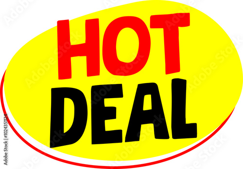 hot deal lable template