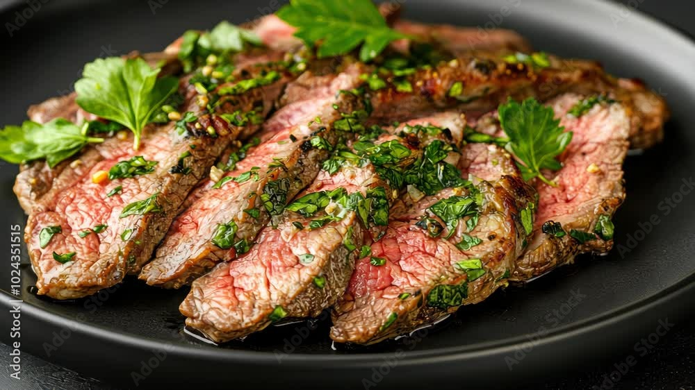 Grilled Steak with Chimichurri Sauce