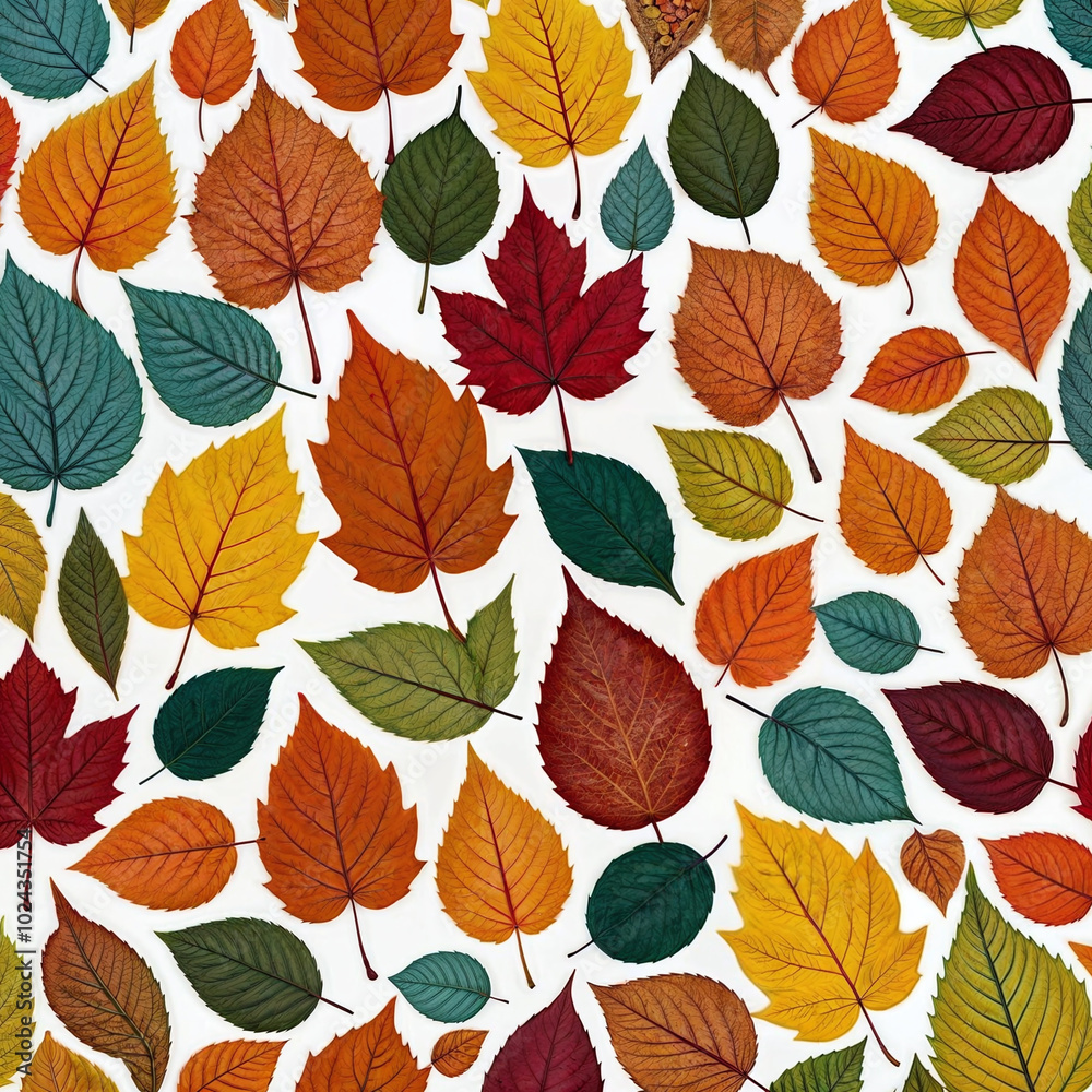 Obraz premium Autumn, Leaf, Pattern Design