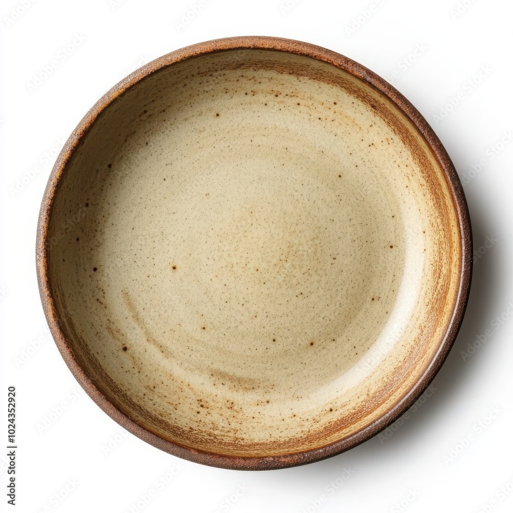 Empty ceramic round plate isolated on white background. top view Empty ceramic round plate isolated on white background. top view