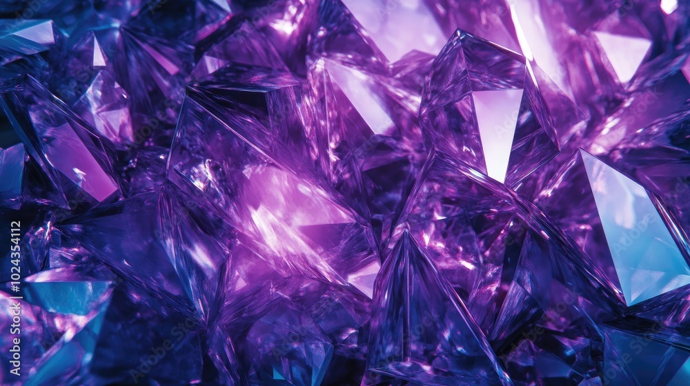 3D rendering of a purple and blue abstract geometric backdrop Cyberpunk theme Design for advertising technology showcase banner cosmetics business and the metaverse Sci Fi illustration for product 3D rendering of a purple and blue abstract geometric backdrop Cyberpunk theme Design for advertising technology showcase banner cosmetics business and the metaverse Sci Fi illustration for product