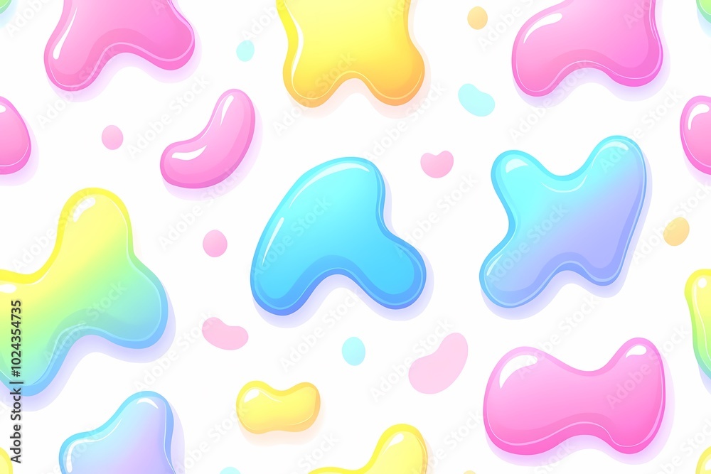 Soft Pastel Abstract Watercolor Fluid Pattern Design Soft Pastel Abstract Watercolor Fluid Pattern Design