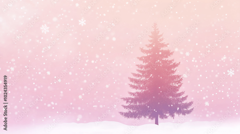 christmas tree with snow christmas tree with snow