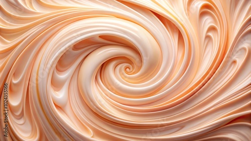 swirling peach and white cream texture background photo