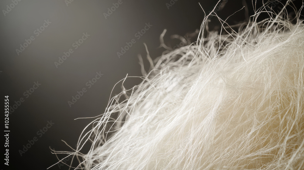 Fototapeta premium Cellulose fibers native lignocellulosic fibers