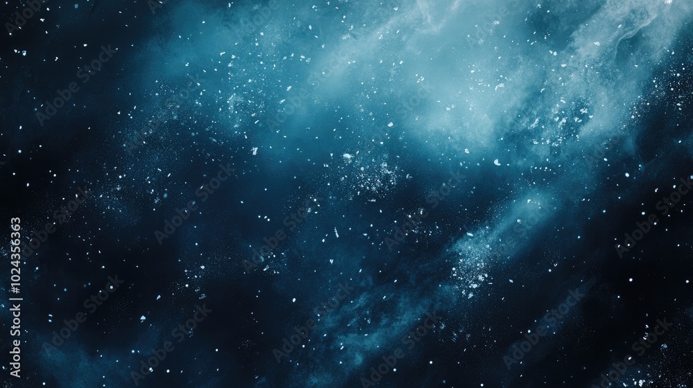 Abstract Dark Blue Cyan Background With Light Blur And Snow Particle Bokeh Frost Texture Two Toned Surface In Winter Nebula Night Sky Universe Abstract Dark Blue Cyan Background With Light Blur And Snow Particle Bokeh Frost Texture Two Toned Surface In Winter Nebula Night Sky Universe