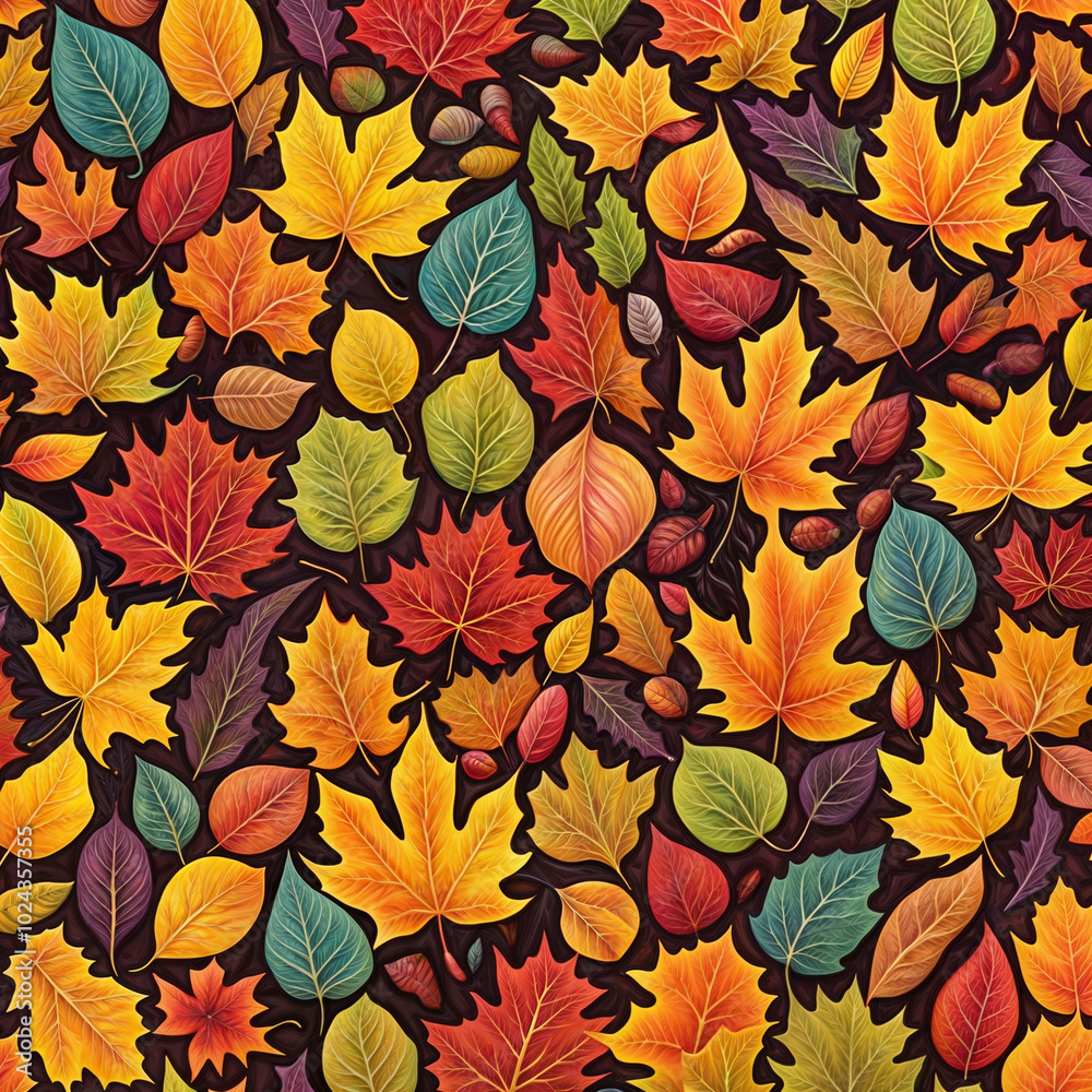 Autumn, Leaf, Pattern Design Autumn, Leaf, Pattern Design