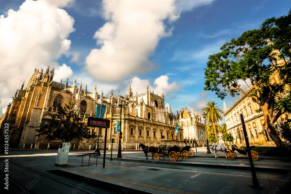 Fototapeta premium 유럽 스페인 세비야 풍경