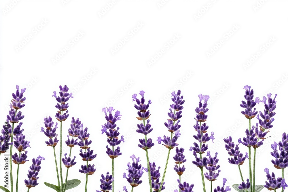 Naklejka premium Lavender flowers isolated on white background