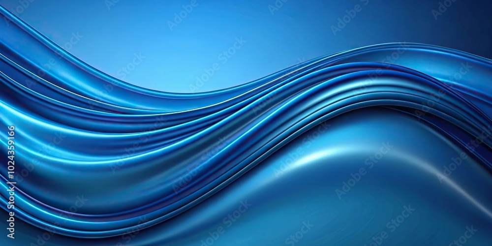 Symmetrical blue abstract fabric drip swoosh curve background Symmetrical blue abstract fabric drip swoosh curve background