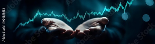 Hands Holding Upward Trendi...