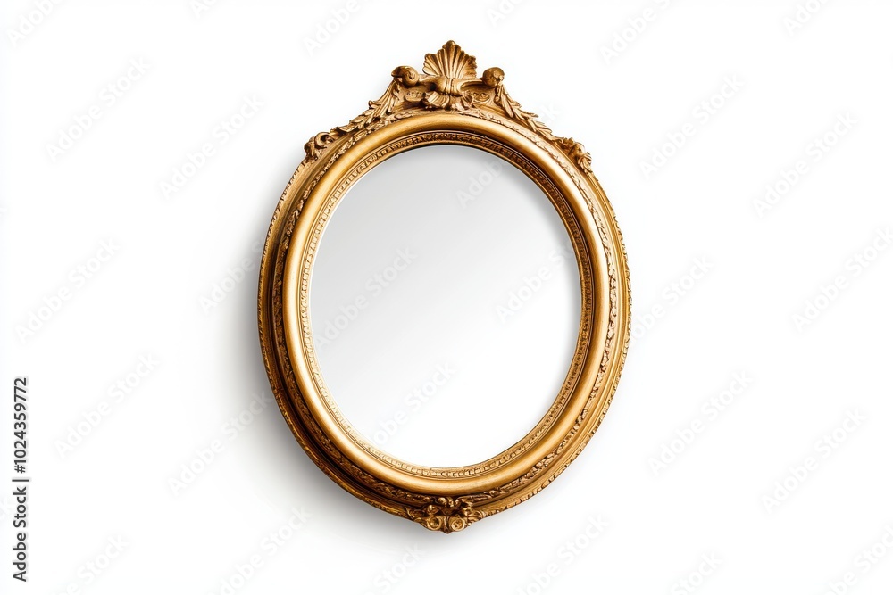 Mirror isolate on white background, clipping path Mirror isolate on white background, clipping path