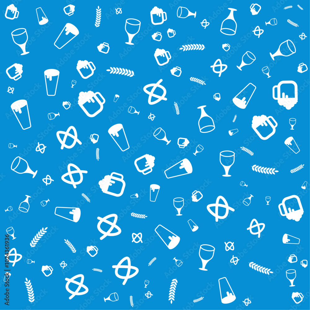 Oktoberfest Seamless Pattern Background Oktoberfest Seamless Pattern Background