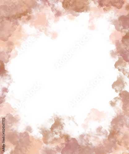Abstract Watercolor Frame Multicolor Smoke Cloud Decorative Abstract Blurry Modern Blurry Blur Simple Aesthetic Multiple Color