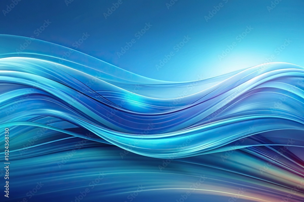 blue abstract colorful backdrop with elegant waves blue abstract colorful backdrop with elegant waves
