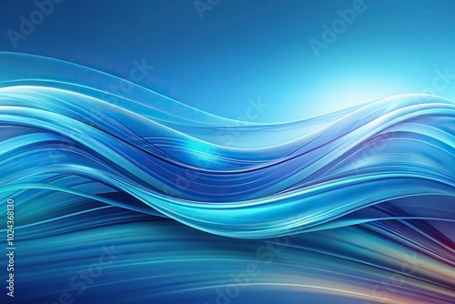 blue abstract colorful backdrop with elegant waves