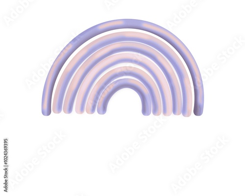 Rainbow Image Soft Color Set Multicolor Illustration PNG Transparent Background