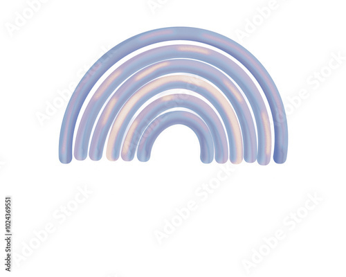 Rainbow Image Soft Color Set Multicolor Illustration PNG Transparent Background
