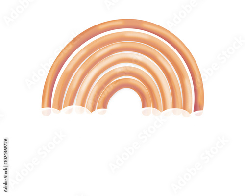 Rainbow Image Soft Color Set Multicolor Illustration PNG Transparent Background