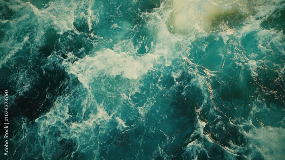 Aquamarine Water Surface in Summer Aquamarine Water Surface in Summer
