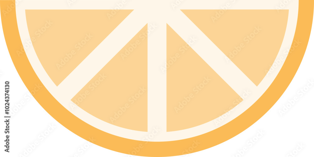 A stylized lemon slice symbolizing freshness and zest.