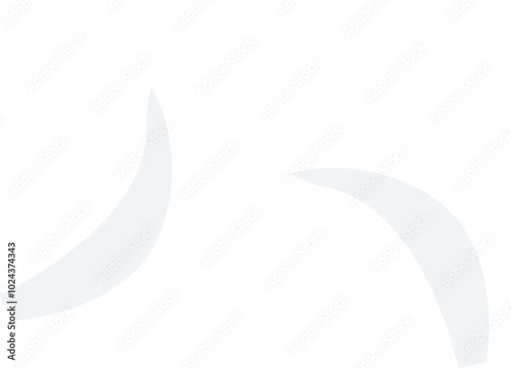 Abstract garlic cloves on a white background, symbolizing simplicity and natural flavor.