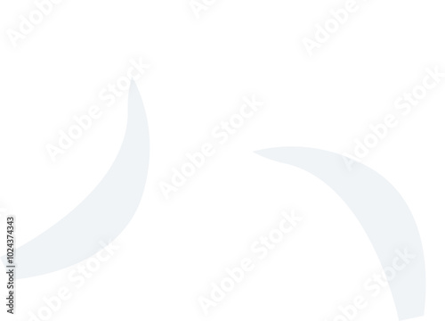 Abstract garlic cloves on a white background, symbolizing simplicity and natural flavor.