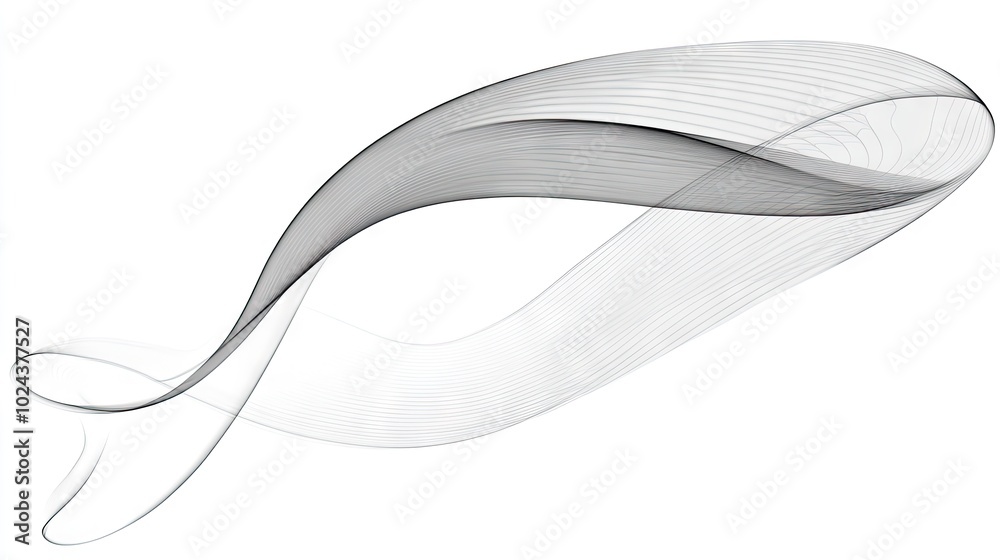 Fototapeta premium A minimalistic abstract water flow pattern in one color, representing the elegance of fluid motion and simplicity, ideal for modern designs.