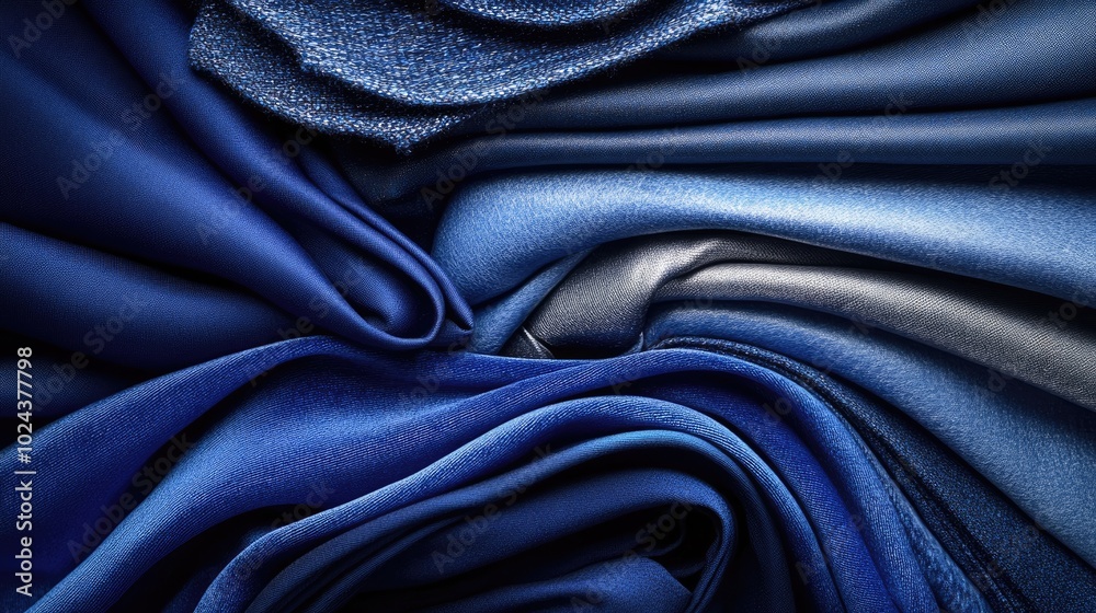 Fototapeta premium A modern blue gradient with soft, subtle textures flowing from light to dark shades, creating a sleek, professional aesthetic.