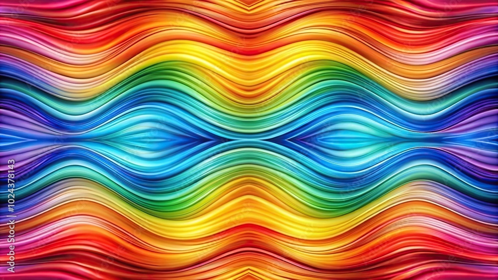 Symmetrical seamless abstract colorful background with waves and caustics Symmetrical seamless abstract colorful background with waves and caustics