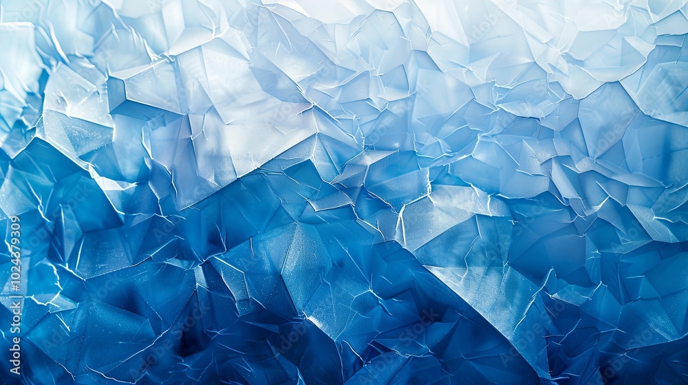 Abstract Blue Crystalline Texture with Frosted Detail Abstract Blue Crystalline Texture with Frosted Detail