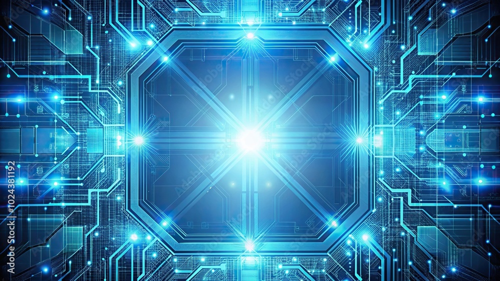 Fototapeta premium Symmetrical technological background