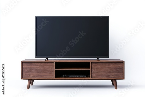 TV stand isolate on white background, clipping path