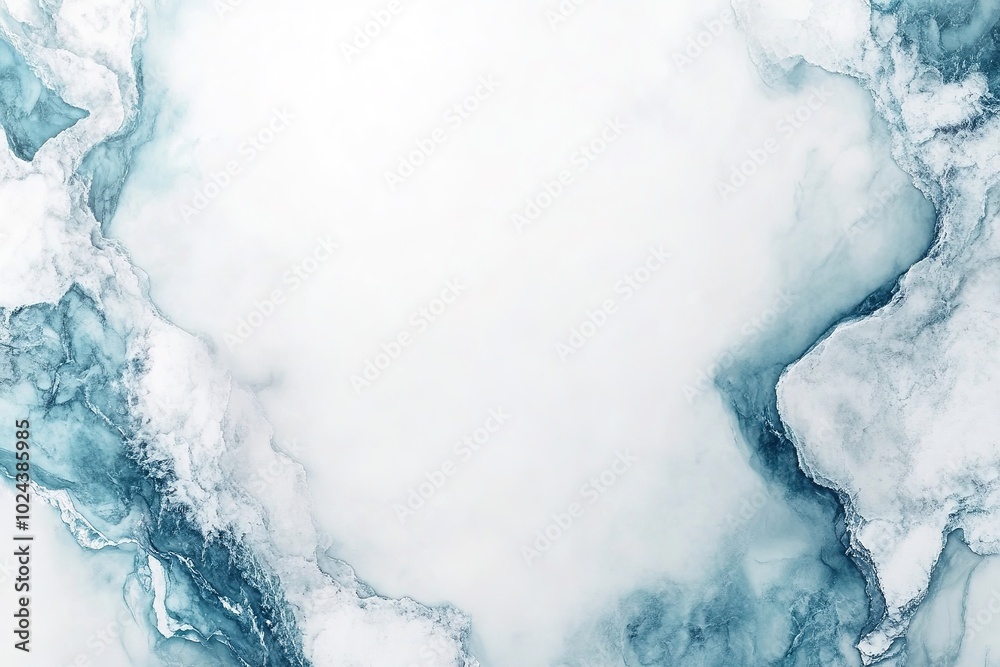 Soft blue and white marble pattern with space for text. Soft blue and white marble pattern with space for text.