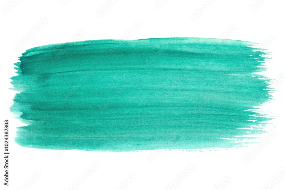 teal watercolor brush stroke on white background reflected teal watercolor brush stroke on white background reflected