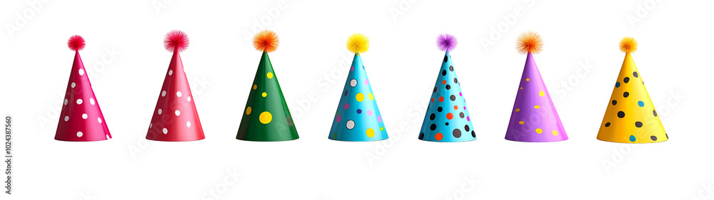 Party hat isolated against Party hat isolated against