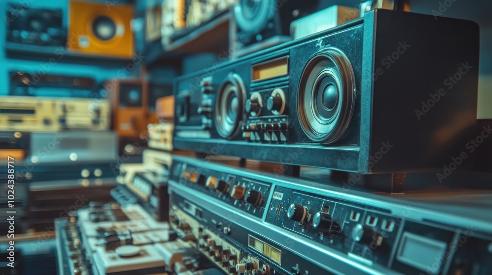 Obraz premium Vintage Stereo System