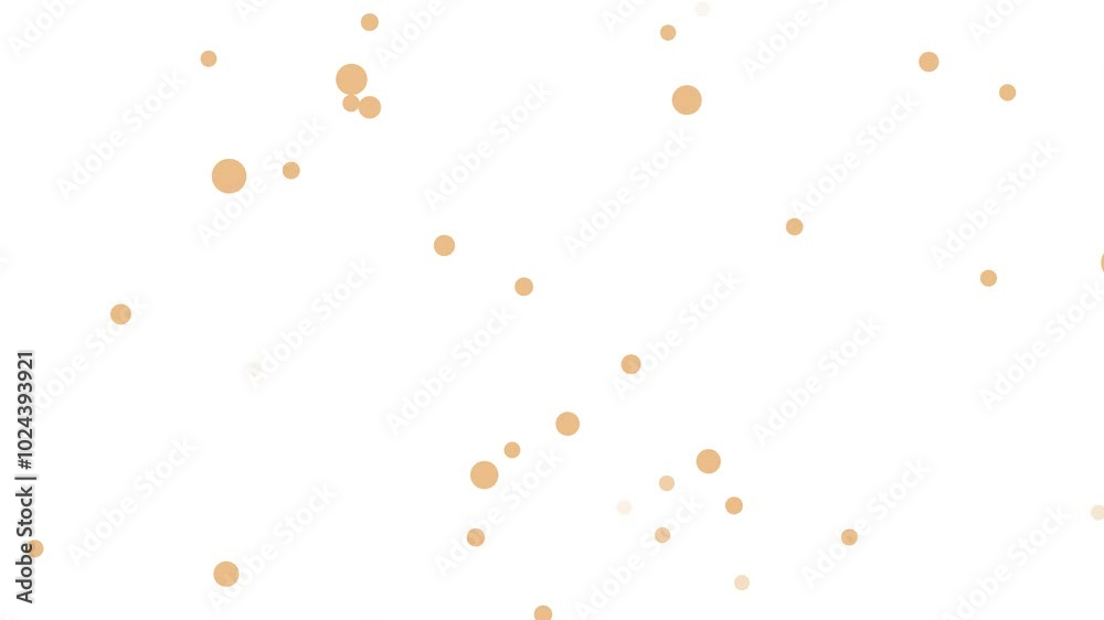 Polkadot circles beige animated motion seamless loop white background Polkadot circles beige animated motion seamless loop white background
