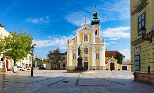 Vászonkép Gyor - The Carmelite Church of the city. Hungary