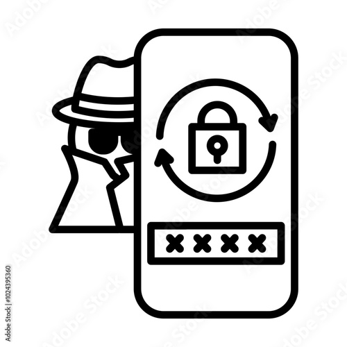 Spyware icon. It changes the security settings of your mobile phone without your permission.