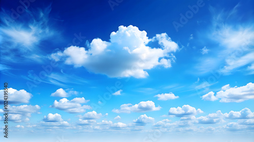 Solid Minimalist Clear Summer Sky Background