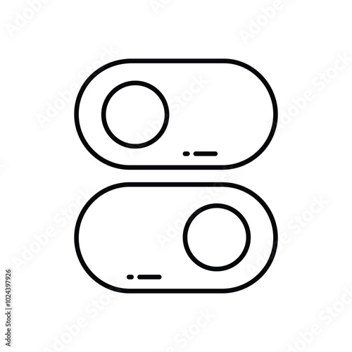 Radio Button vector icon stock illustration