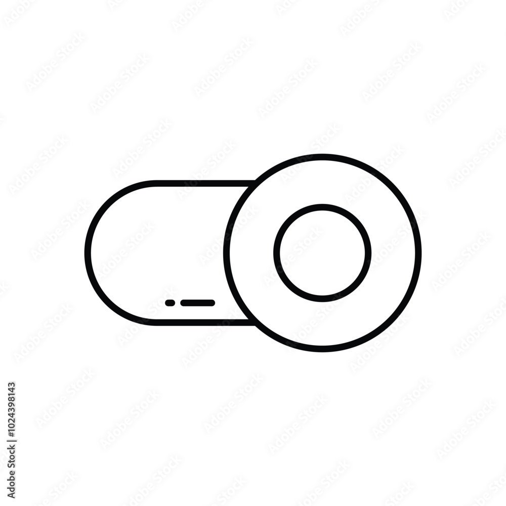 Button vector icon stock illustration Button vector icon stock illustration
