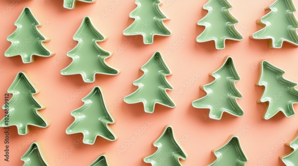 Obraz premium The Green Christmas Tree Collection