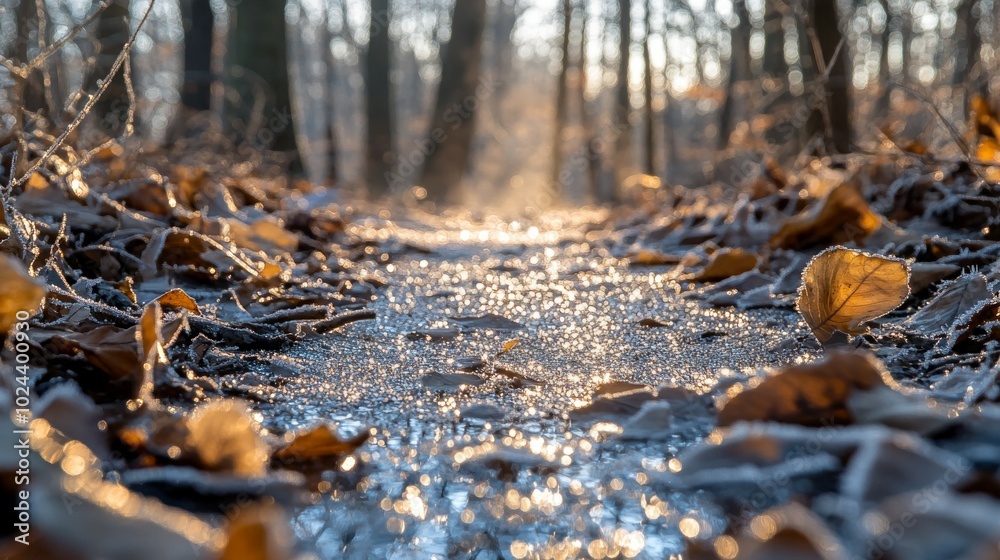 Frosted Forest Floor, Frost Frosted Forest Floor, Frost
